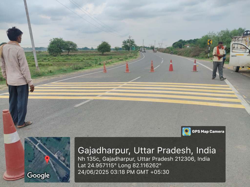 Road paving work